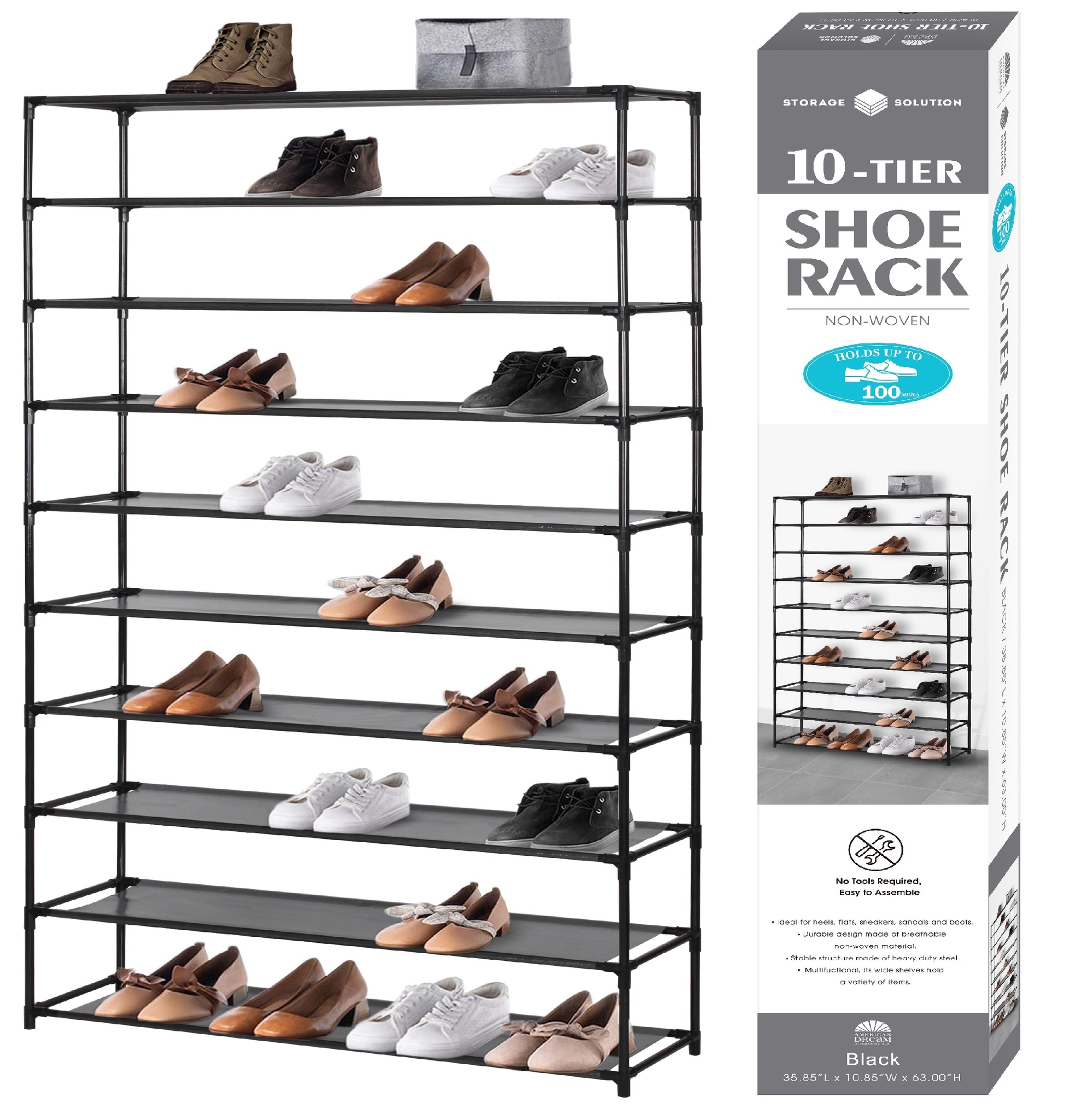 shoe rack at home goods on Free Standing Shoe Racks American Dream Home Goods Organizer 6960 Bk Shoe Rack Black Storage Organization