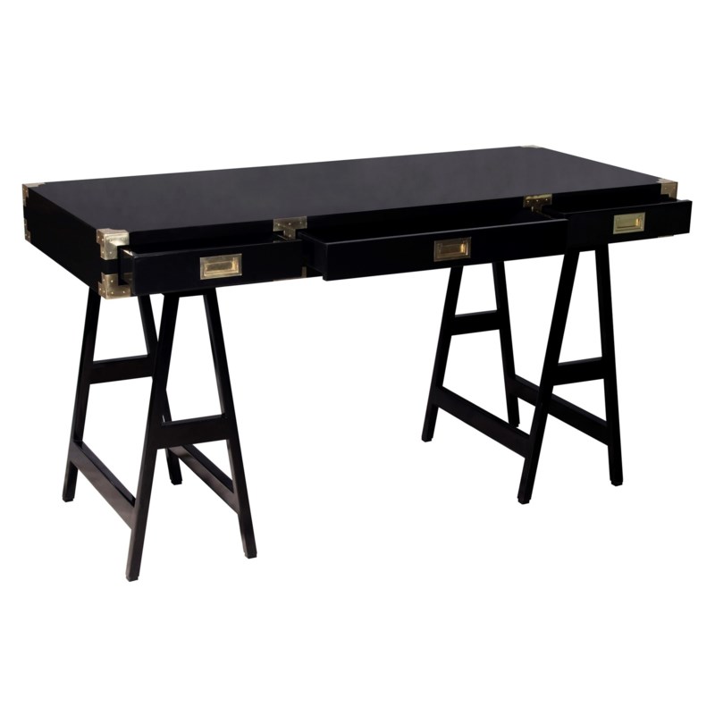 Chiba Study Desk In Black Sale Selamat Designs