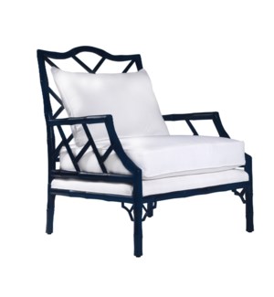 Kennedy Lounge Chair in Navy Lacquer
