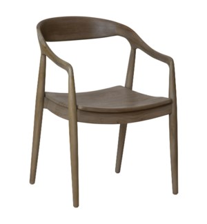 Ingrid Arm Chair in Grey