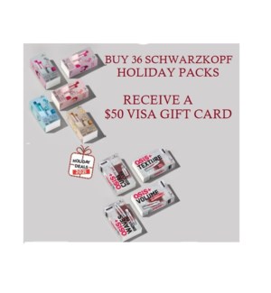 SC HOLIDAY PACKS BUY (36) RECEIVE A $50 VISA GIFT CARD