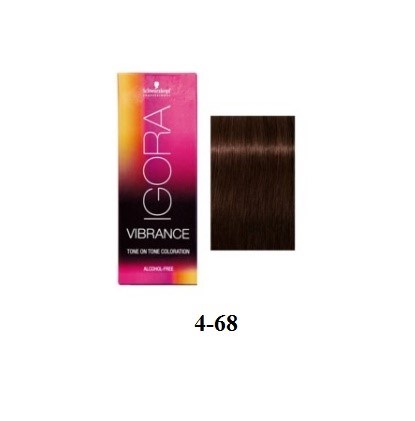 Sc Vib 4 68 Medium Brown Chocolate Red Skp Igora Vibrance Radiant Beauty Supplies