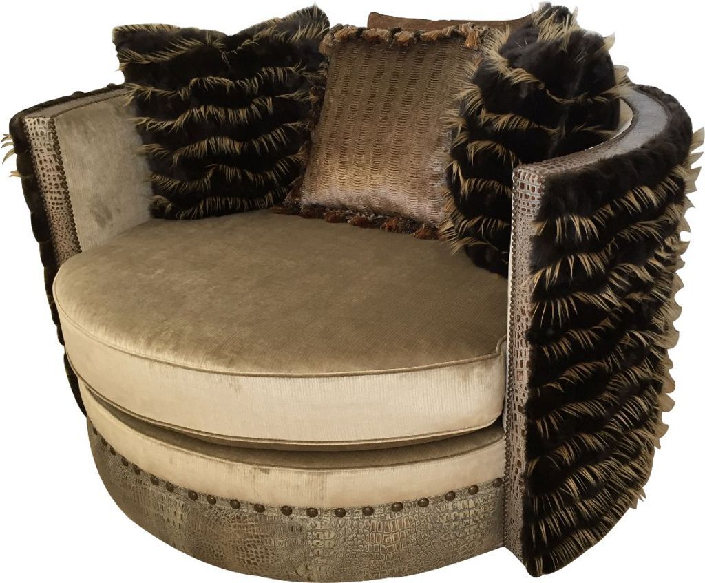 56" Manhattan Swivel Loveseat chaises, loveseats, & daybeds