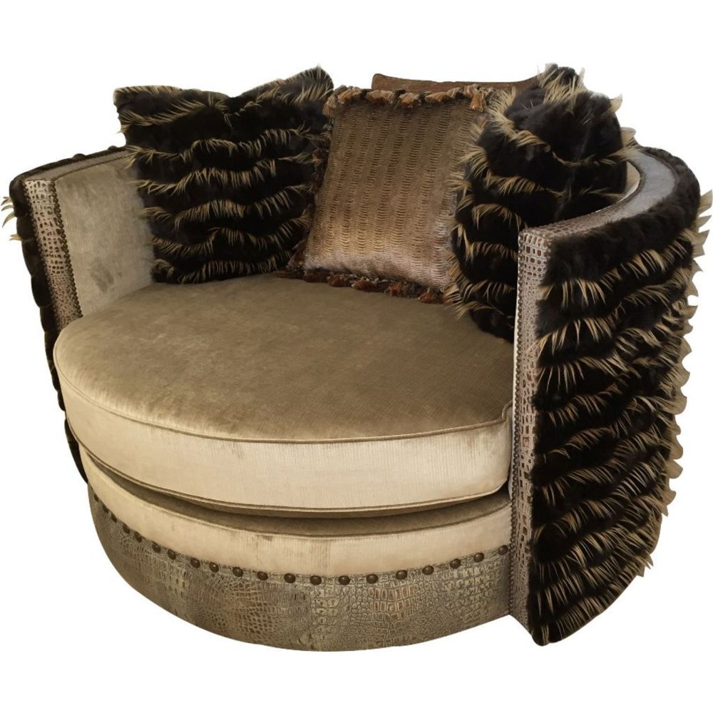 56" Manhattan Swivel Loveseat chaises, loveseats, & daybeds