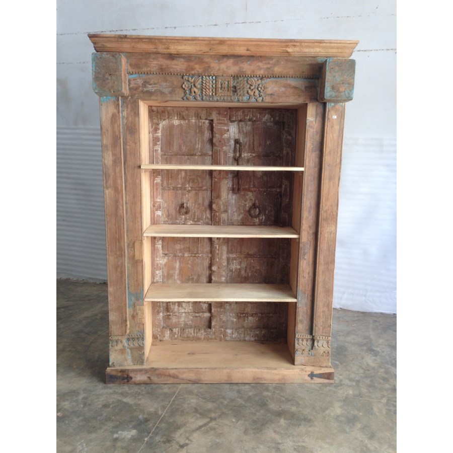 Reclaimed Wood Old Door Bookshelf Unfinished Reclaimed Choose