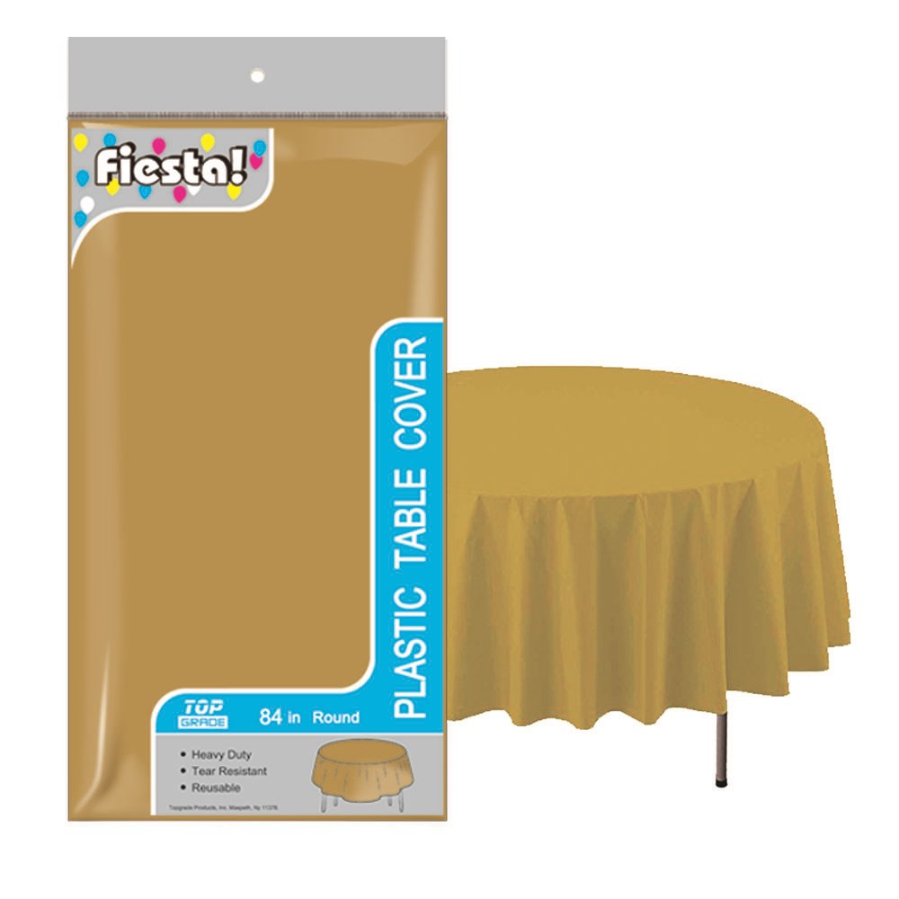 table cover gold 84"/48s tableware Top Grade Products Inc.