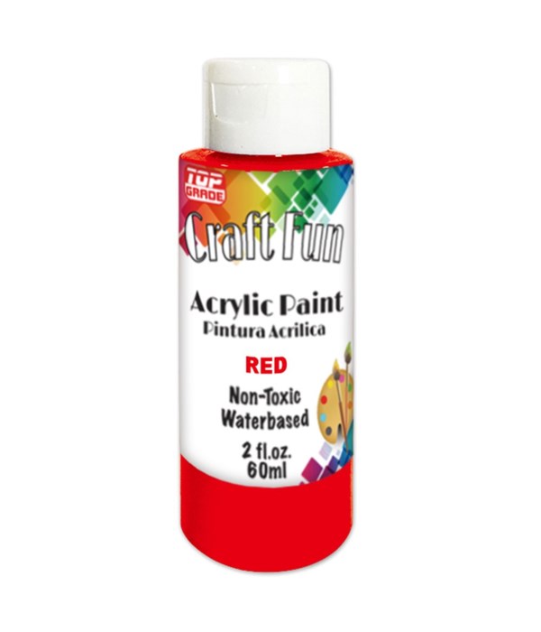 2oz acrylic paint red 24/288s