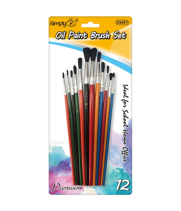 12pc paint brush set 12/144s