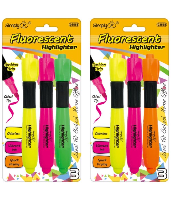 3ct fluorescent highliters