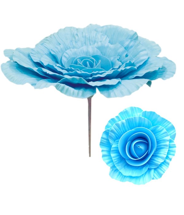 16"foam flower bb-blue 12/48s