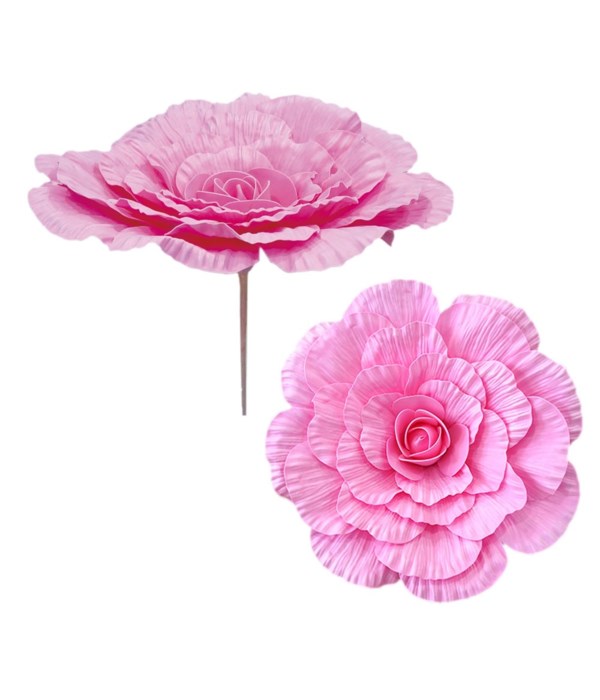 20"foam flower bb-pink 12/48