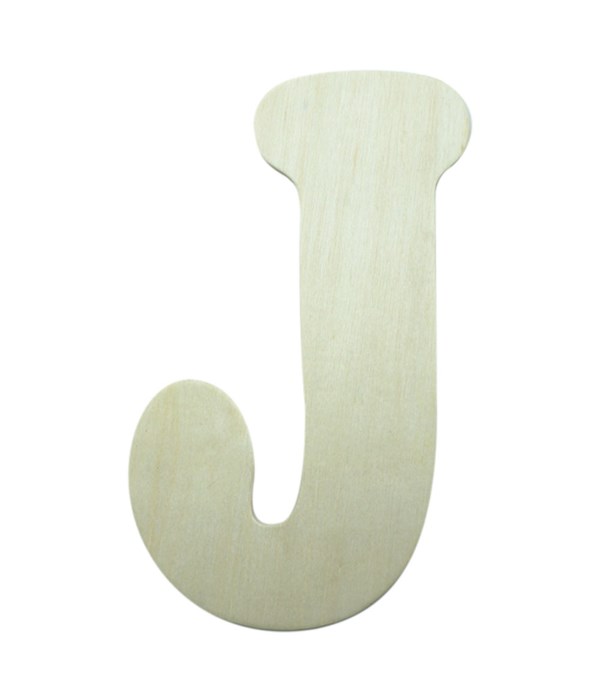 7" wooden Letter J 12/600s