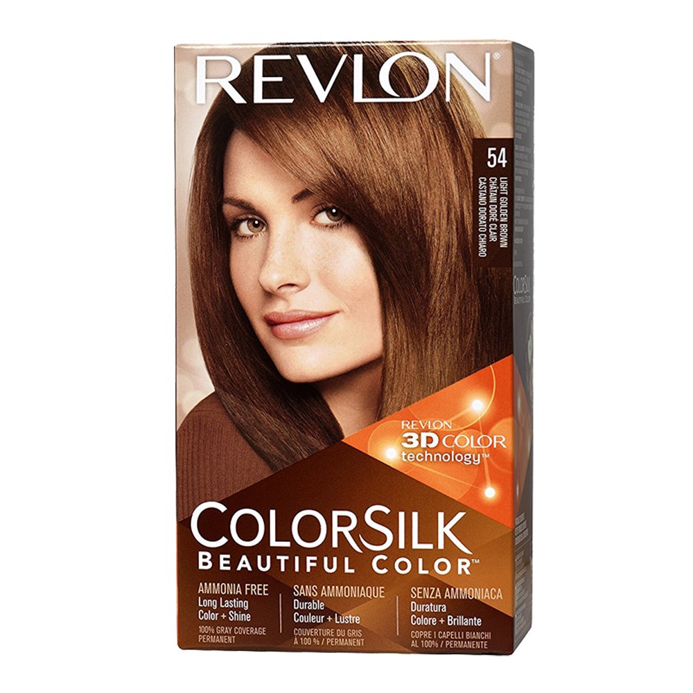 54 Revlon Colorsilk Lt Gd Brn 12s