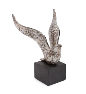 Silver Dove Sculpture