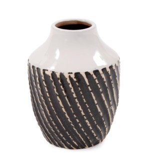 Terra Stoneware Bottle Vase, Small