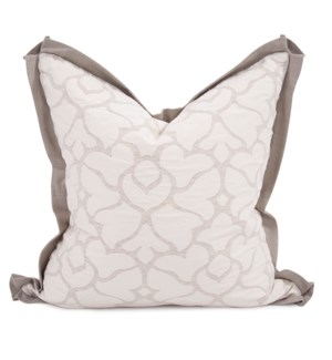 20" x 20" Pillow Fleurs Linen - Down Fill