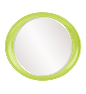 Ellipse Mirror - Glossy Green