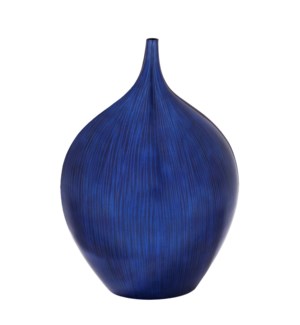 Cobalt Blue Wood Vase - large