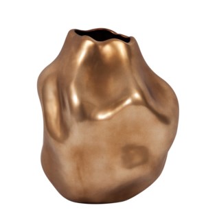 Matte Bronze Abstract Ceramic Vase, Large