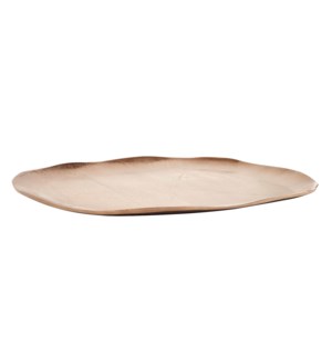 Bronze Aluminum Organic Oval Platter