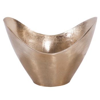 Raw Gold Aluminum Hi-Lo Bowl