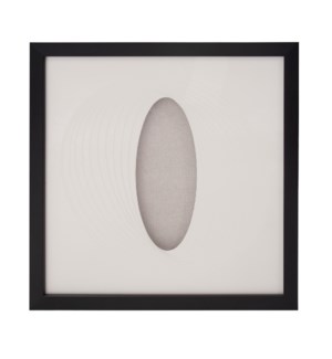 Dimensional Paper Oval Shadowbox Art