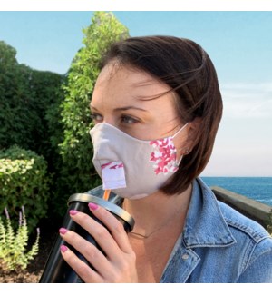 Happy Hour Reusable Face Mask in Pink Floral