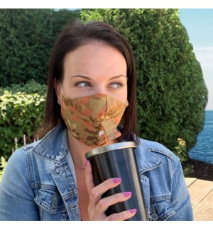 Happy Hour Reusable Face Mask in Linden Autumn