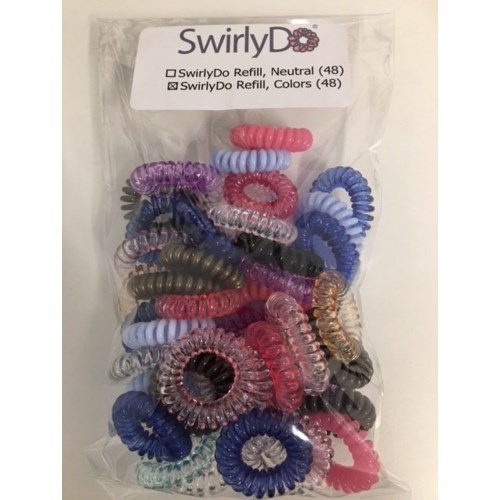 Swirlydo Hair Ties 48 Pce Bright Swirlydo Canwest Supplies