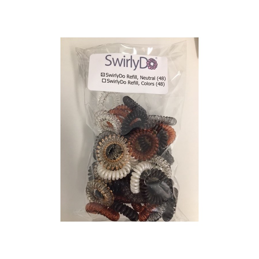 Swirlydo Hair Ties 48 Pce Neutral Swirlydo Canwest Supplies
