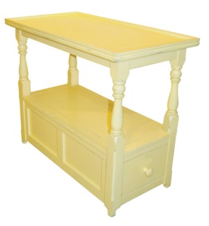 COTTAGE CHAIR SIDE TABLE-  YLW