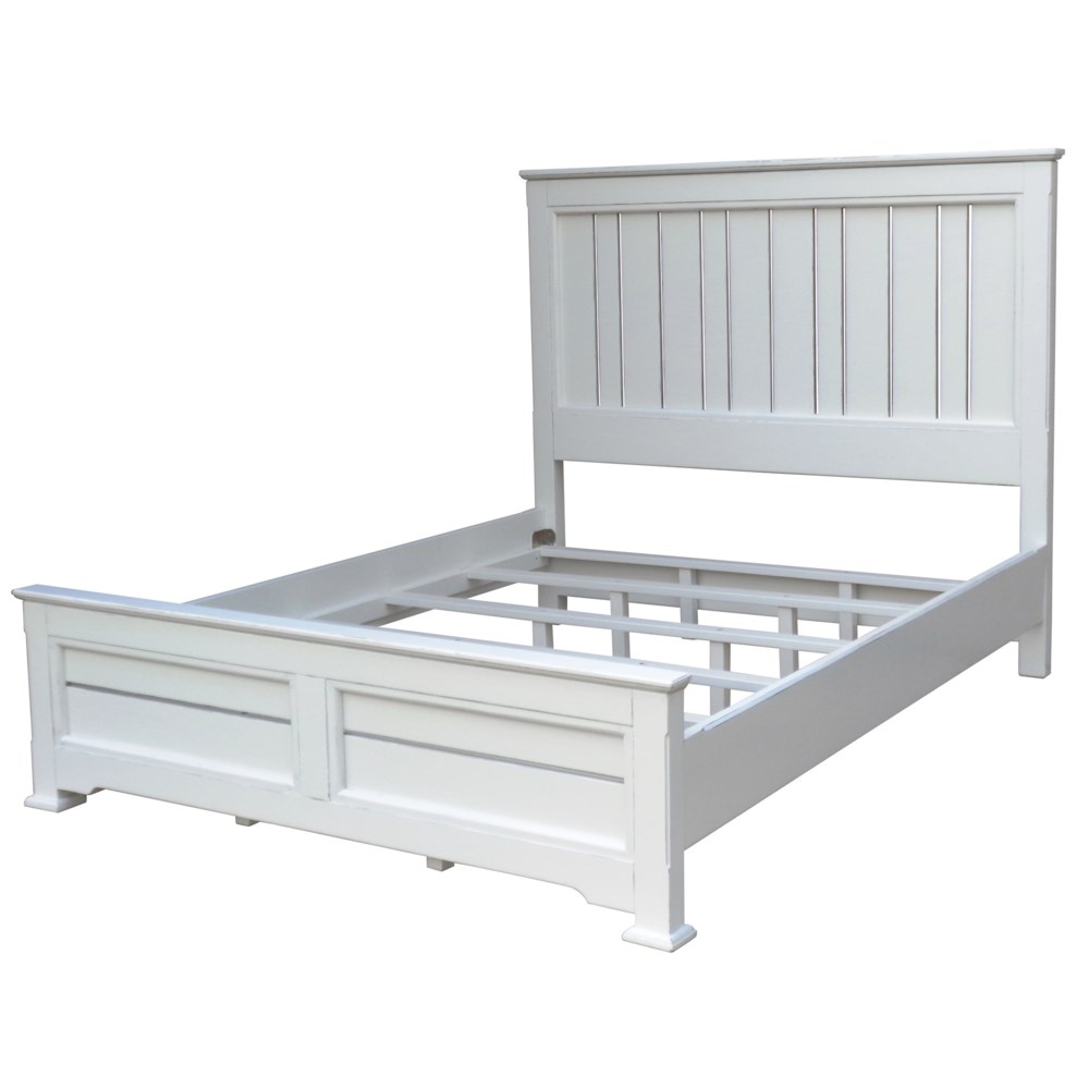 COTTAGE QUEEN BED - WHT