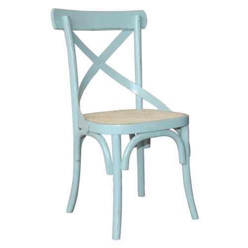 Cross Back Dining Chair - dining chairs, barstools, and benches