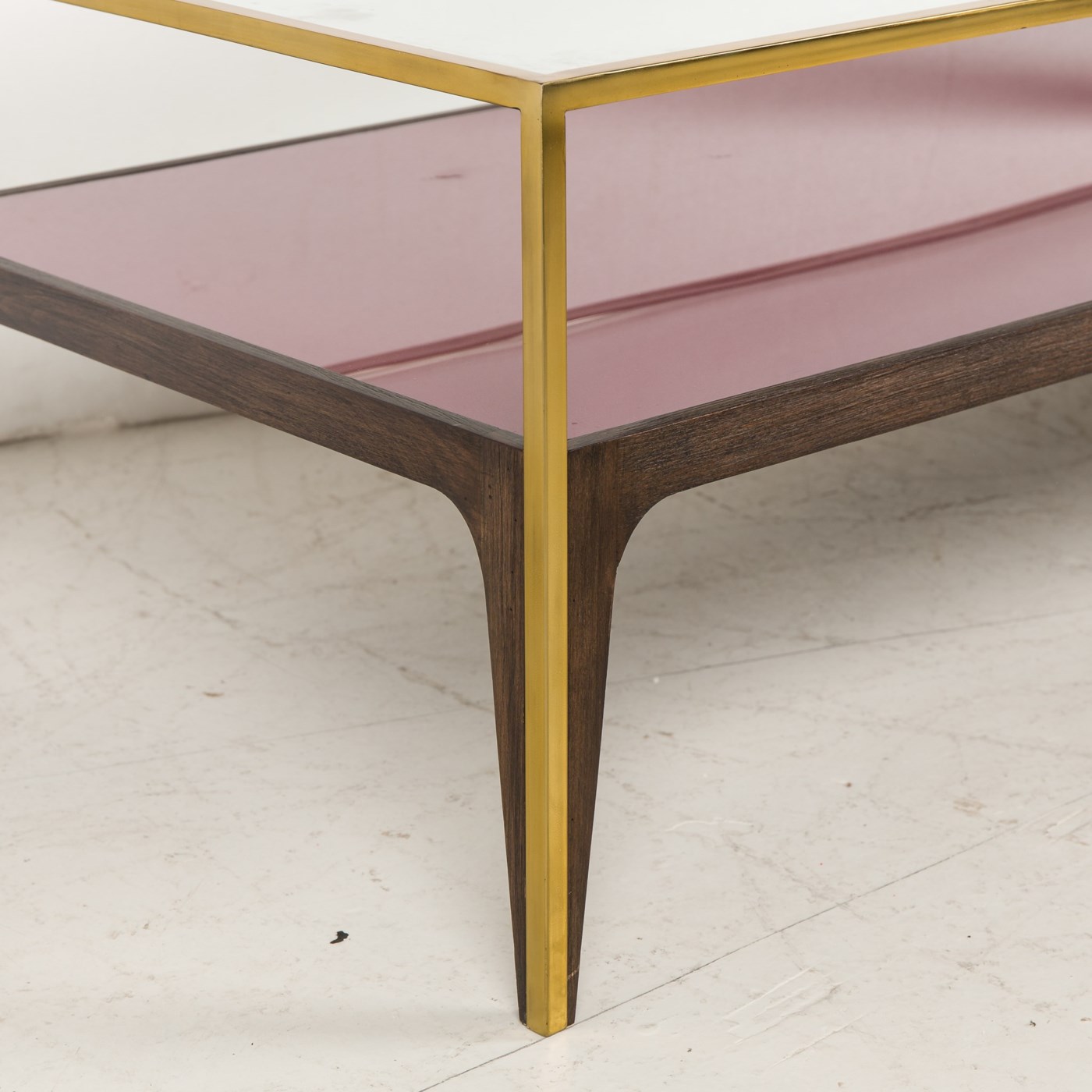 Rubylite Coffee Table Pink Glass Coffee Tables Sonder