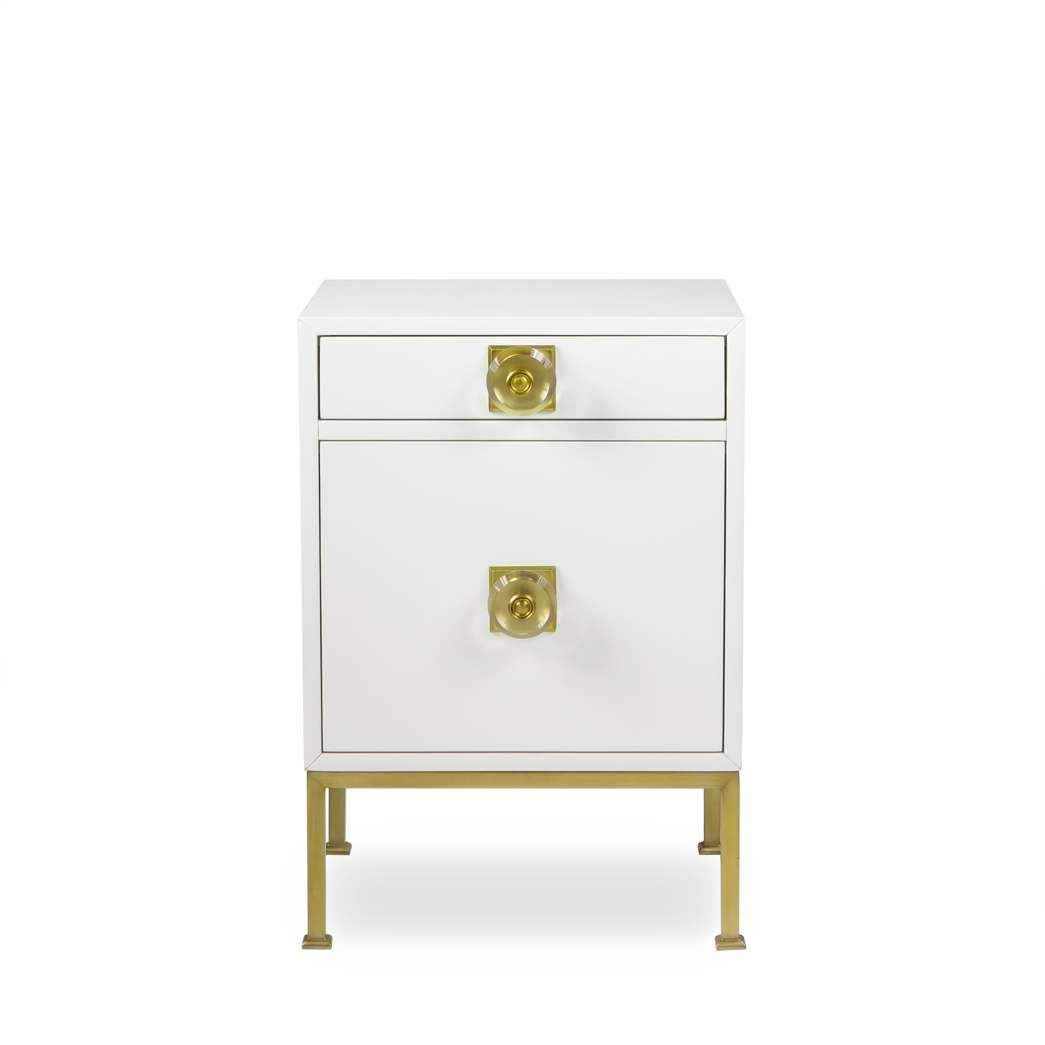 Formal Nightstand White Lacquer nightstands Sonder Distribution