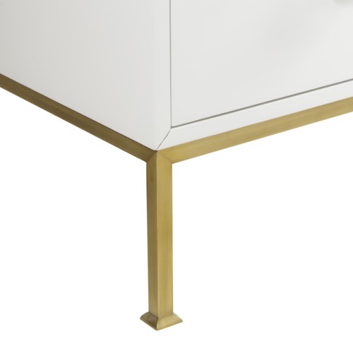Formal Nightstand - White Lacquer - nightstands - Sonder Distribution