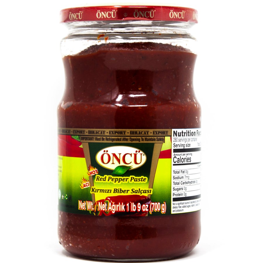 PEPPER PASTE HOT 700GRx12(S.P 2021) oncu Turkana Food
