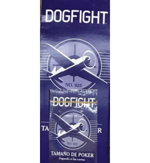 PLAYING CARDS DOG FIGHT BLUE