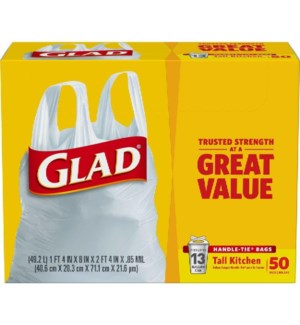 GLAD #60764 TALL KITCHEN BAG GREAT VALUE
