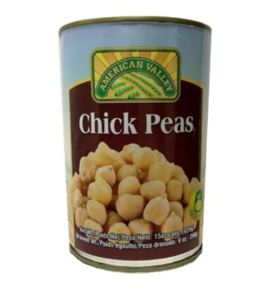 AMERICAN VALLEY CHICK PEAS #87459 CANNED