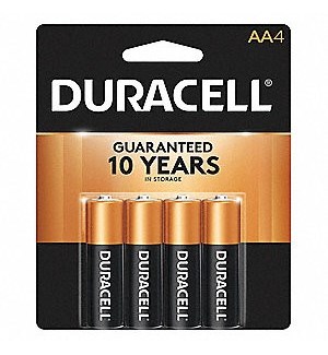 DURACELL BATTERIES AA-4 COPPER TOP