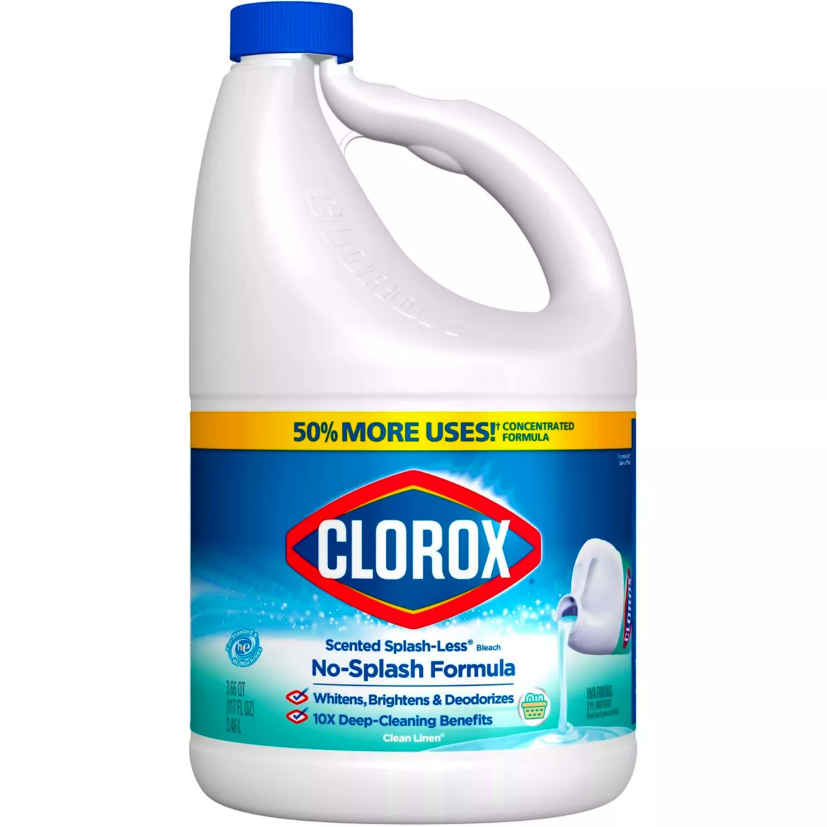 CLOROX LIQUID 32406 NO SPLASH REG BLEACH bleach U.W.I