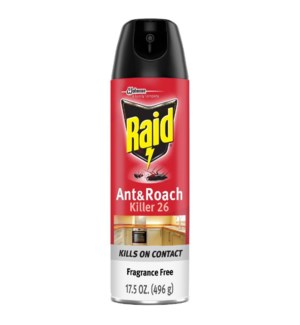 RAID ANT ROACH #11717 FRAGRANCE FREE
