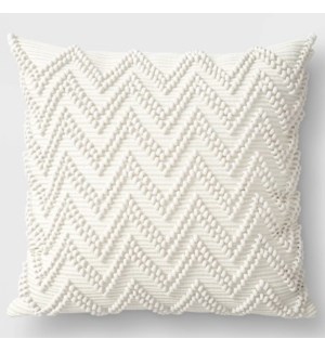 THROW PILLOW #37028 WOVEN,CREME (BRENTWOOD)