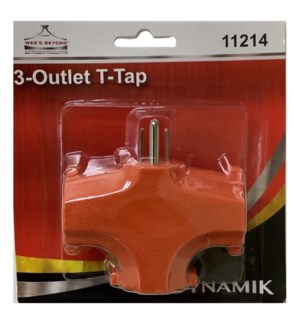 DYNAMIK #A11214 3-OUTLET TAP ADAPTER