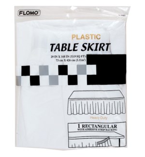 TABLE SKIRT #TK501 PLASTIC