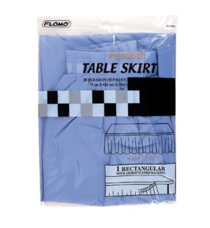 TABLE SKIRT #TK504 PLASTIC