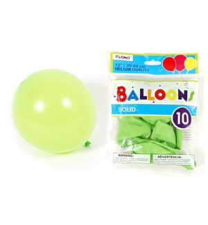 BALLOON SOLID #BL19 LIME GREEN