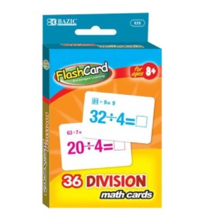 BAZIC #535 FLASH CARDS/DIVISON