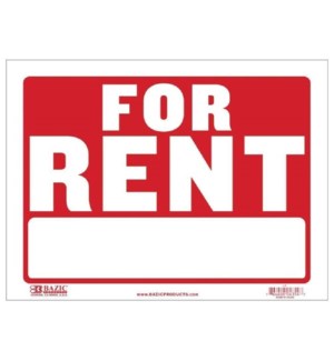 BAZIC #L-4 FOR RENT SIGN